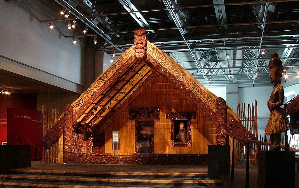 Interior del museo Te Papa Tongarewa en Wellington
