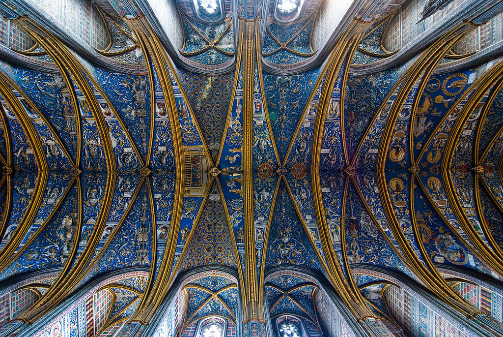 Frescos del techo de la catedral de Albi