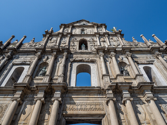 Ruinas de la catedral de San Pablo en Macao