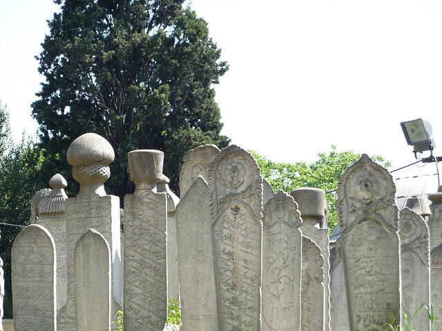 Tumbas del cementerio de Eyüp en Estambul