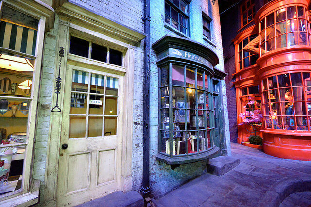 Decorado en los estudios de Harry Potter en Londres
