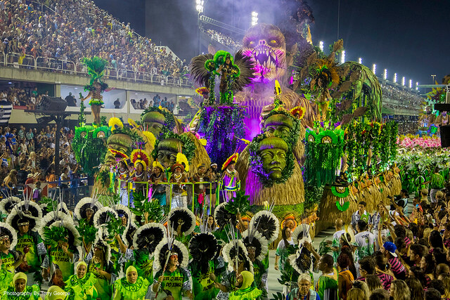 Desfile del carnaval en Río de Janeiro