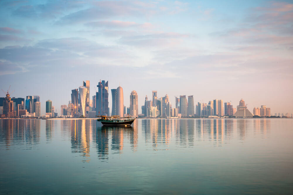 Vista de Doha desde la Corniche