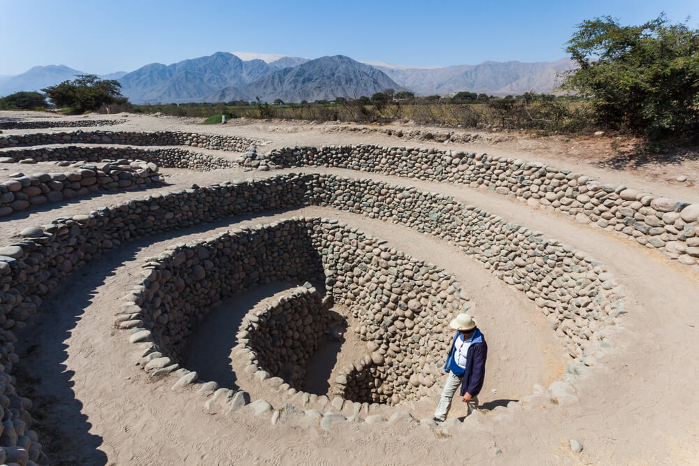 Pozo de un acueducto en Nazca