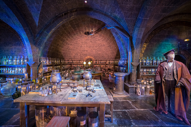 Decorado en los estudios de Harry Potter