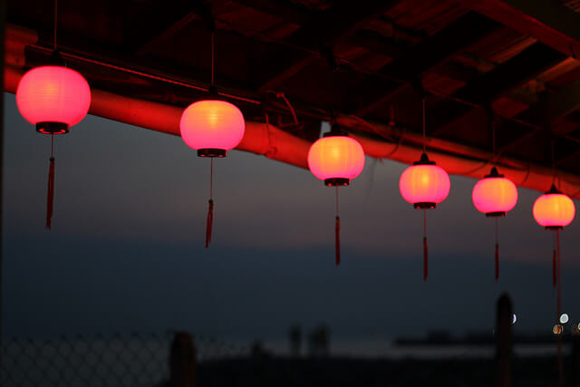 Farolillos en Chap Goh Mei