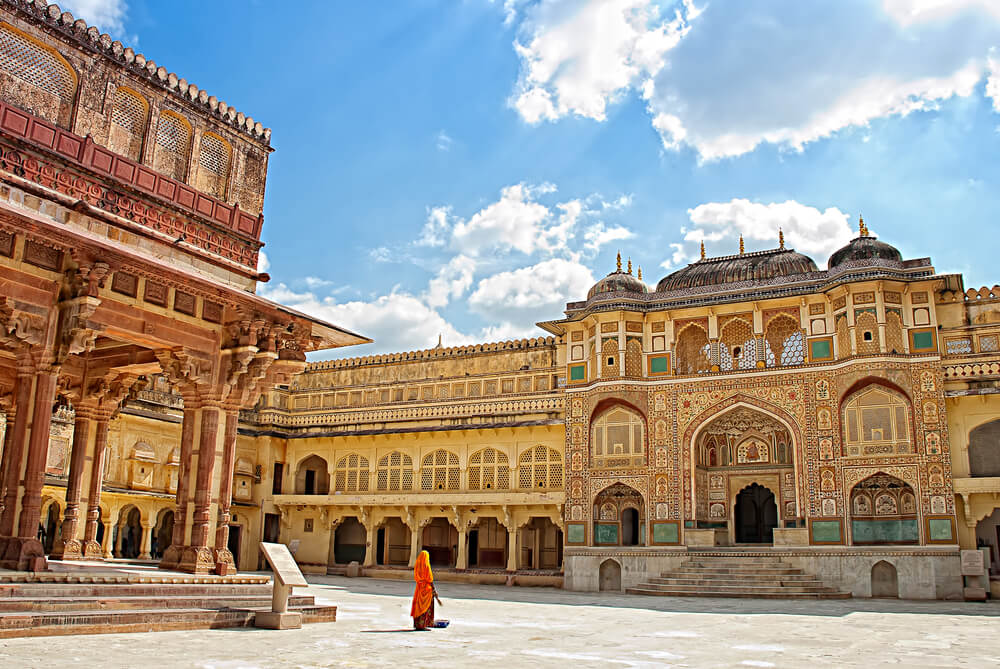 Interior de la fortaleza de Jaipur