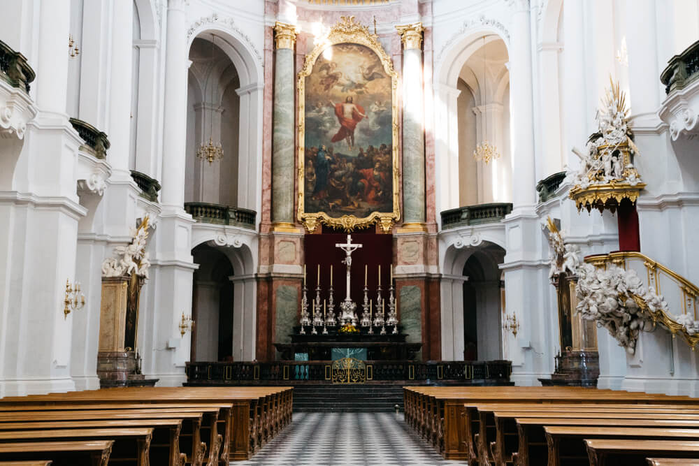 Interior de la catedral de Dresde