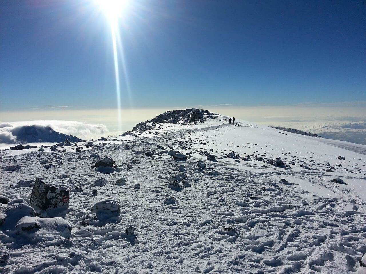 Vista de la cima del monte Kilimanjaro