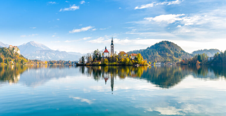 Las increíbles aguas del lago Bled en Eslovenia