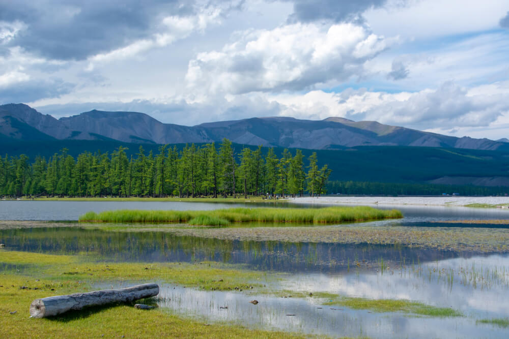 Vista del lago Khovsgol