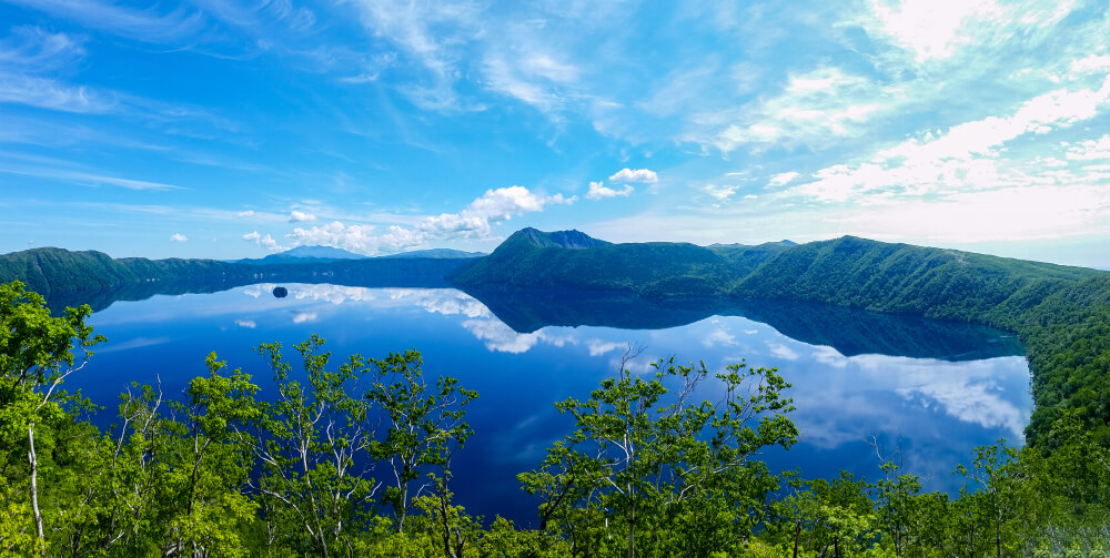 El lago Masyuko en la isla japonesa de Hokkaido