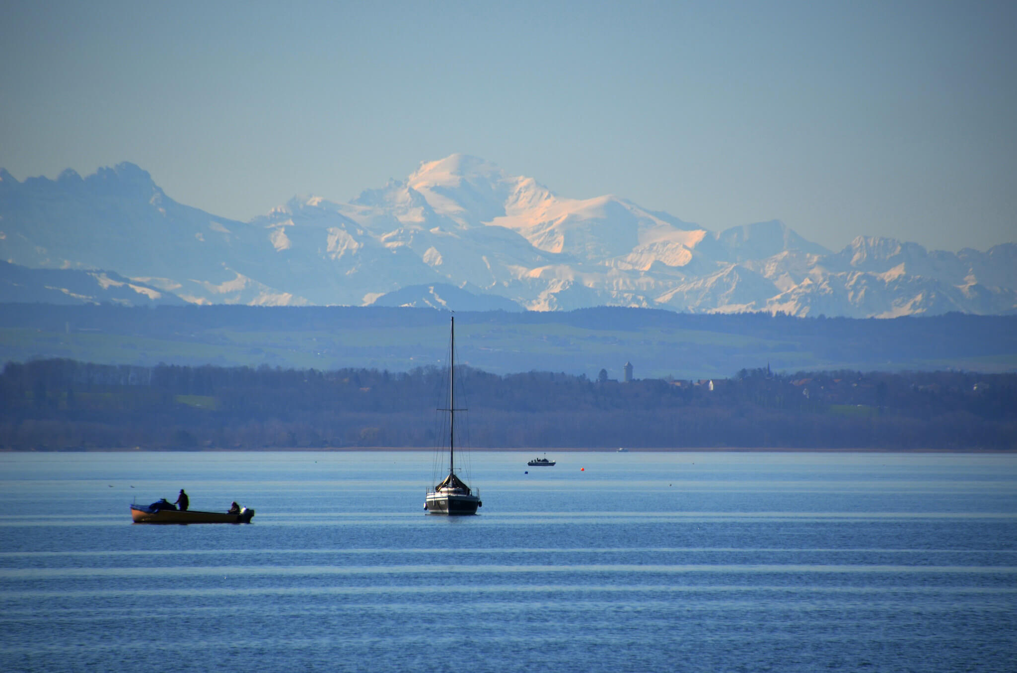 Vista del lago Neuchatel