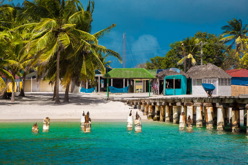 Vista de Mano Juan en isla Saona