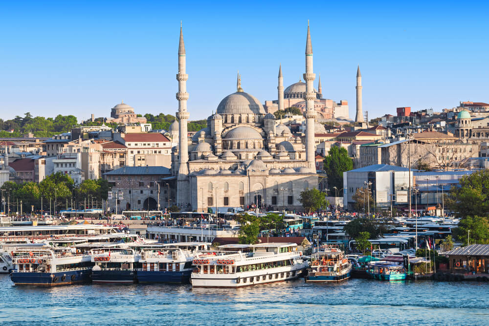 Vista de la Mezquita Nueva de Estambul
