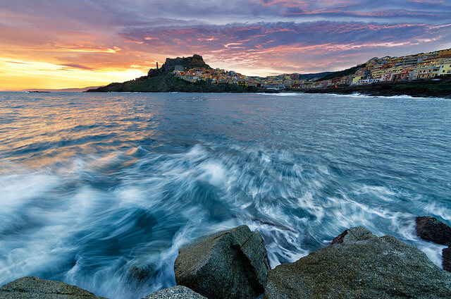 Castelsardo de noche