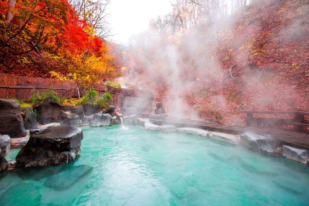 Onsen tradicional japonés