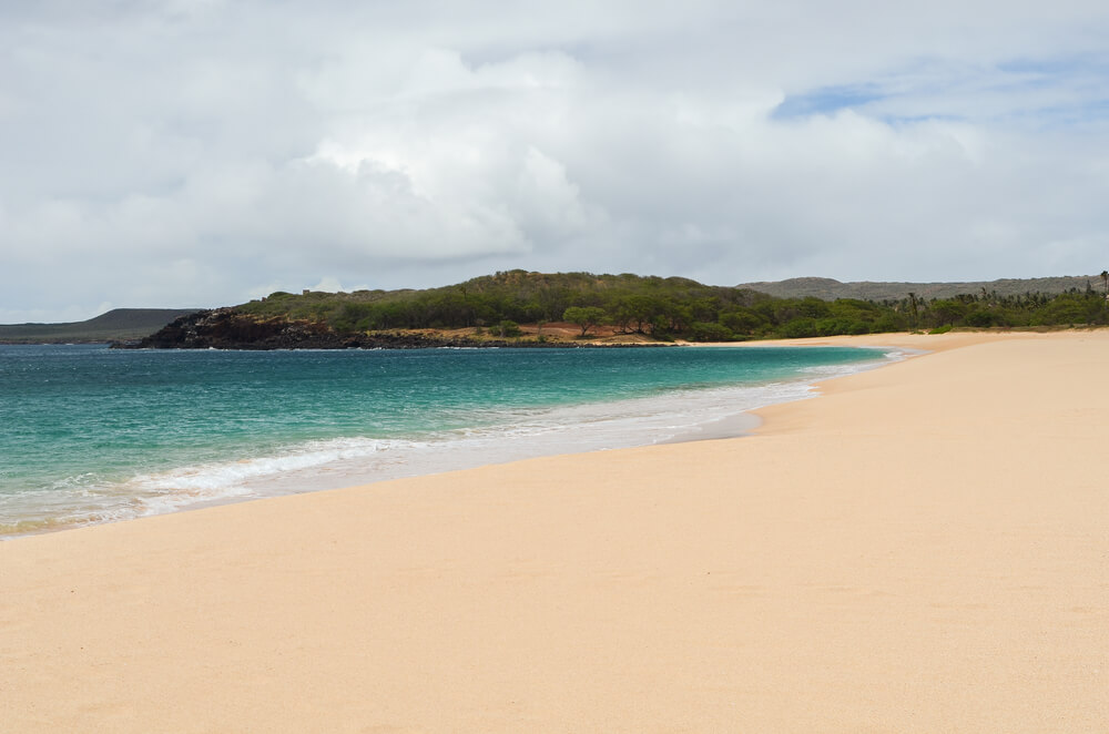 Playa de Papohaku en Hawái