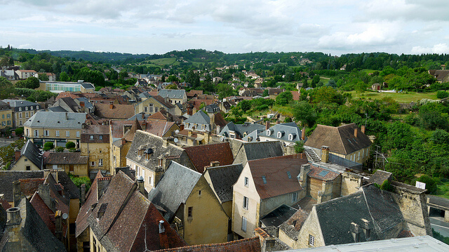 Sarlat desde la iglesia de Santa María