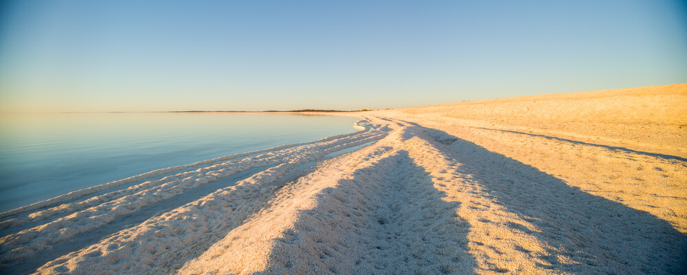 Shell Beach al atardecer