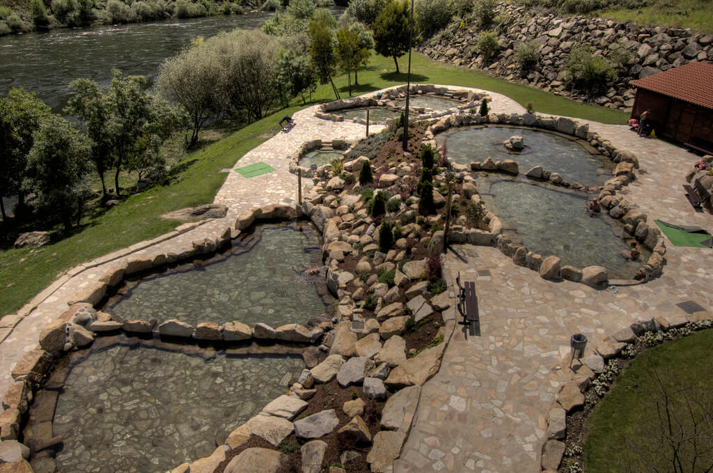 Vista de las termas de Outariz