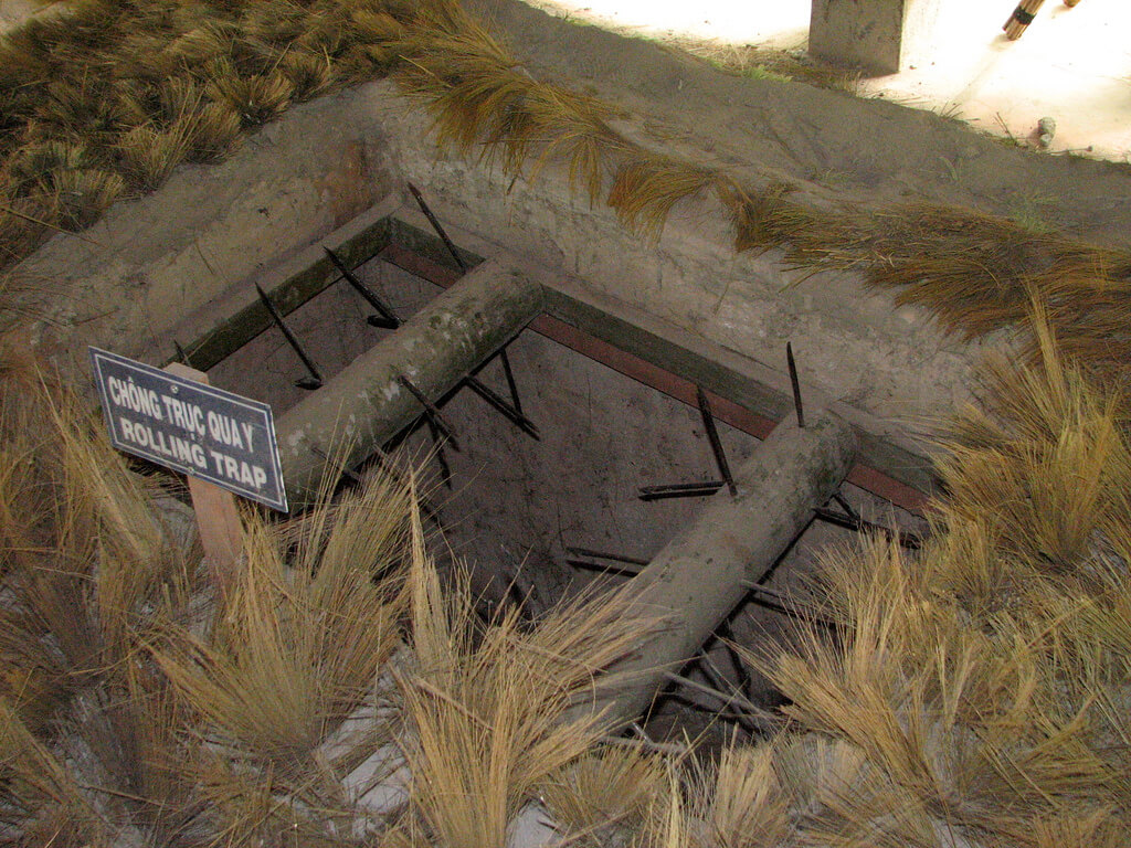 Trampa en los túneles de Cú Chi