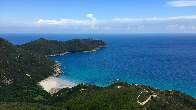 Vista de la playa de Ham Tin