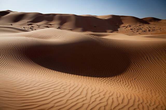 Deseirto de Wahiba Sands en Omán