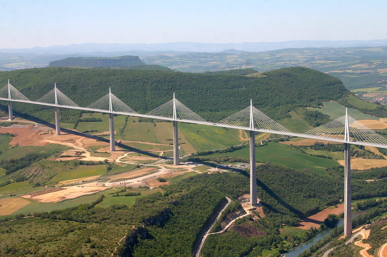 Vista aérea del viaducto