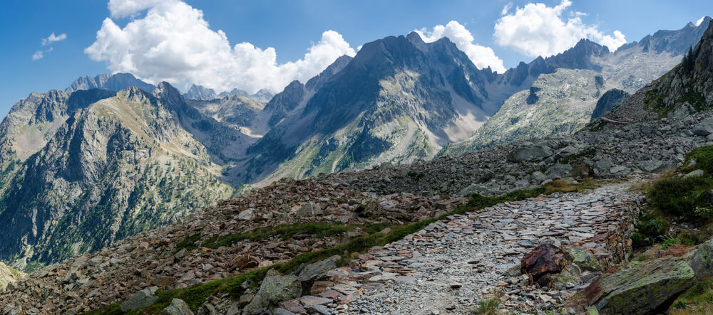 Vista de los Alpes Marítimos