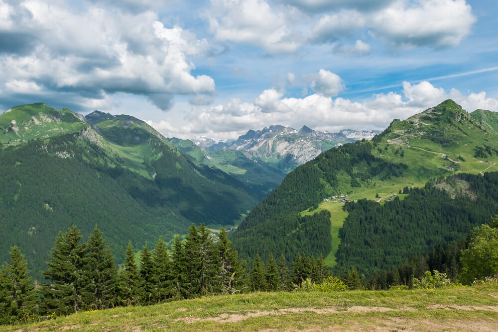 Vista de los Alpes