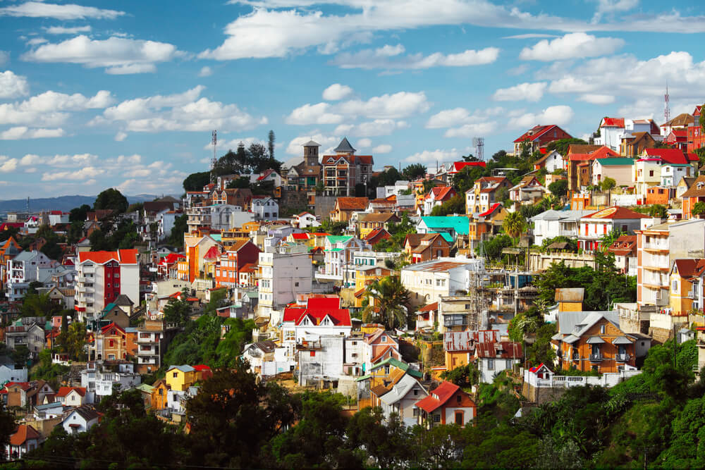 Vista de Antananarivo en Madagascar