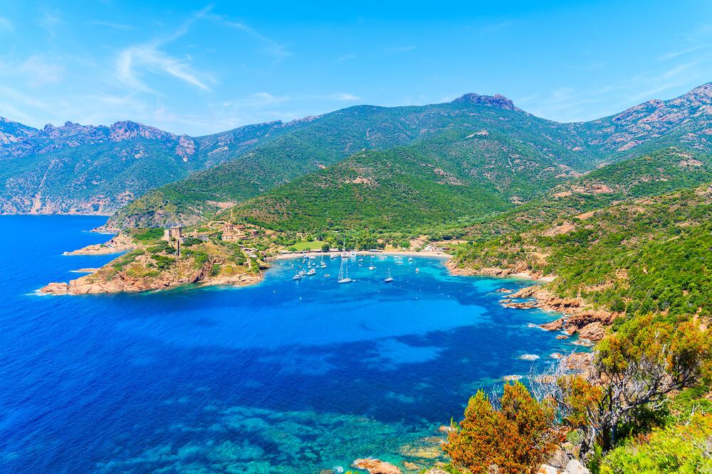Bahía Girolata en Córcega