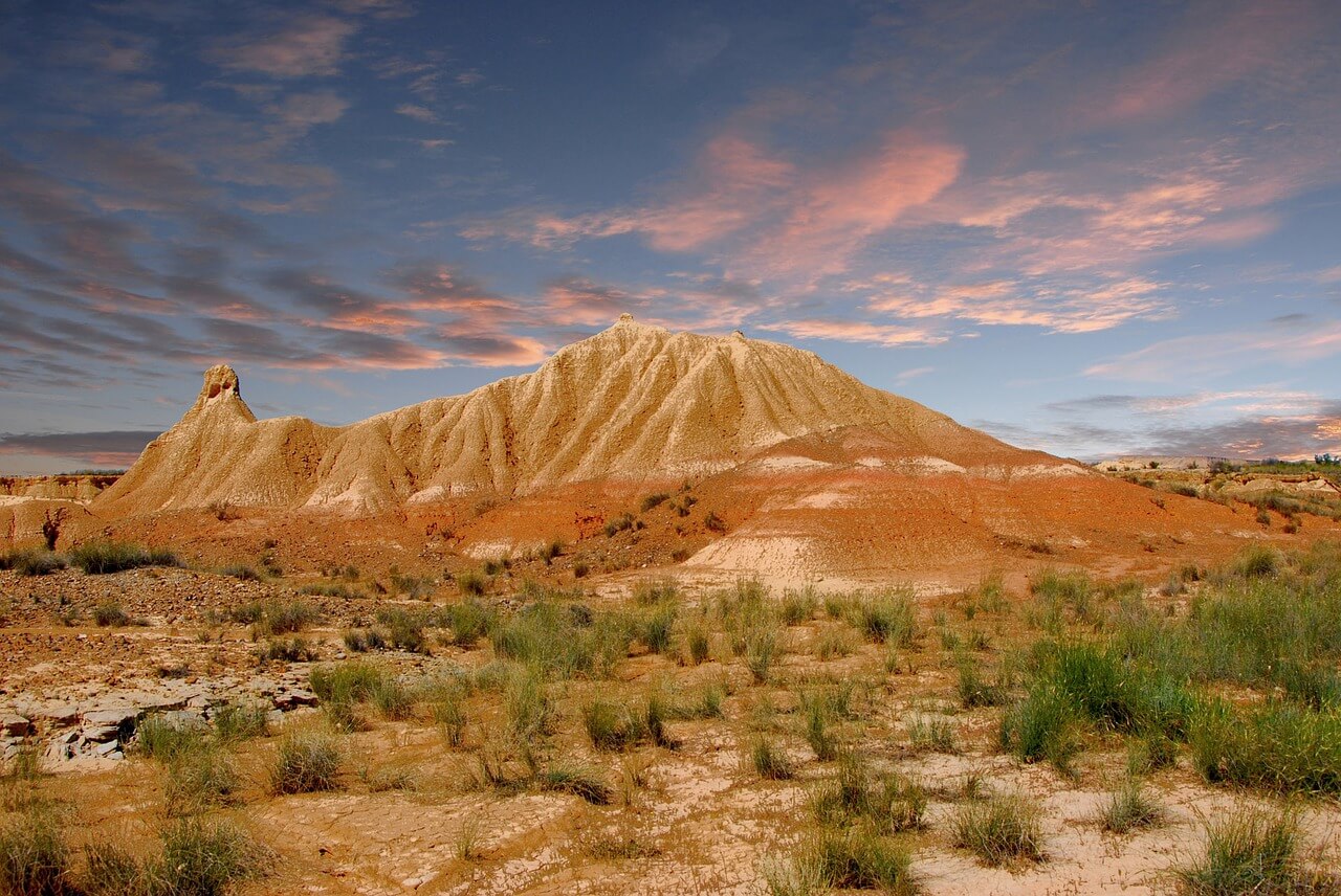 Paisaje del desierto de las Bardenas