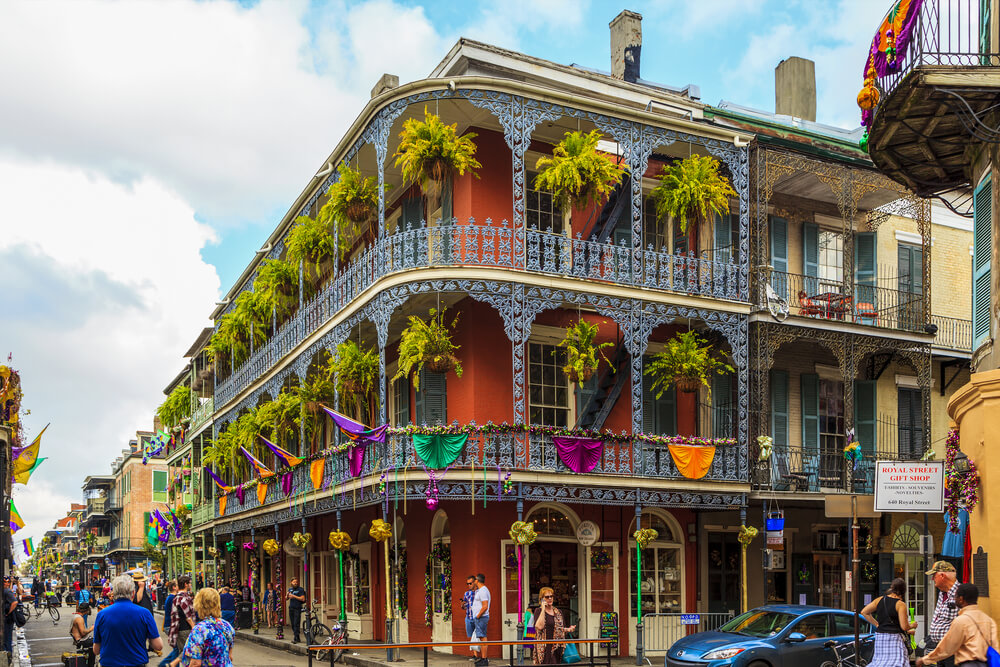 Barrio Francés en la ciudad de Nueva Orleans