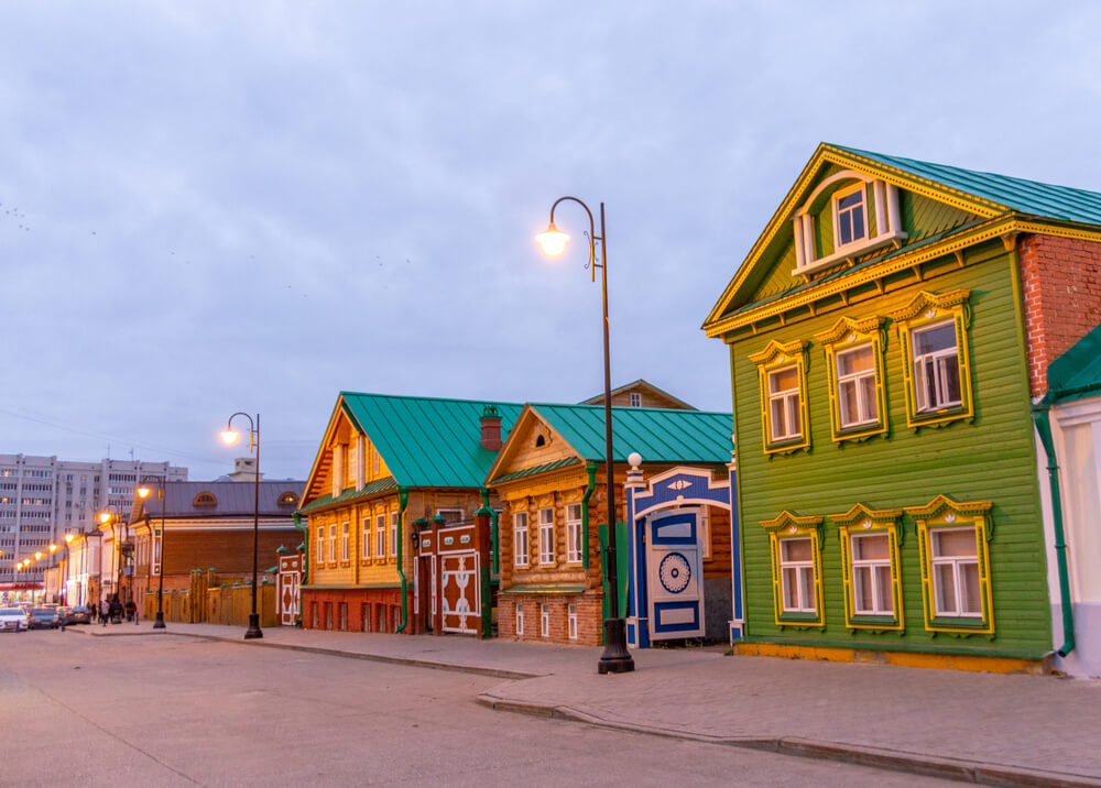 Barrio tártaro en Kazán