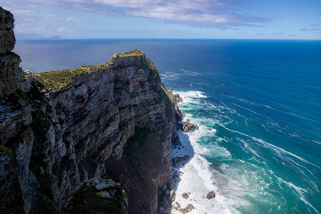 Vista desde Cape Point, parada en el camino al cabo de Buena Esperanza