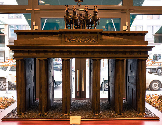 Puerta de Brndeburgo en chocolate de Fassbender & Rausch