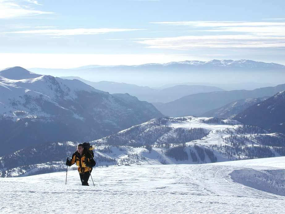 Vista de La Colmiane en los Alpes Marítimos