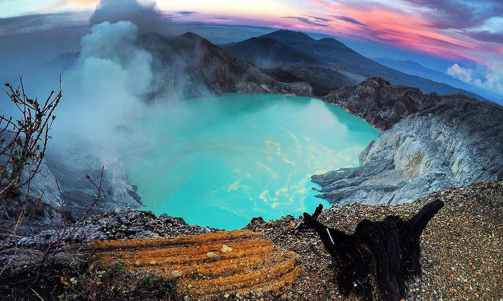 Vista del cráter Ijen