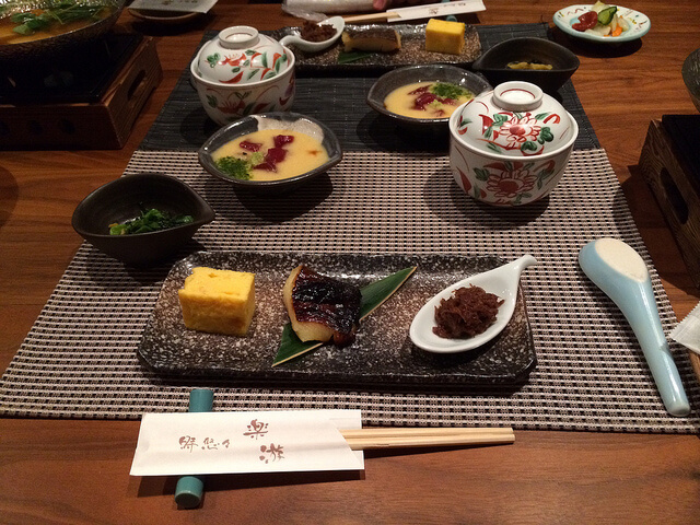 Desayuno tradicional japonés