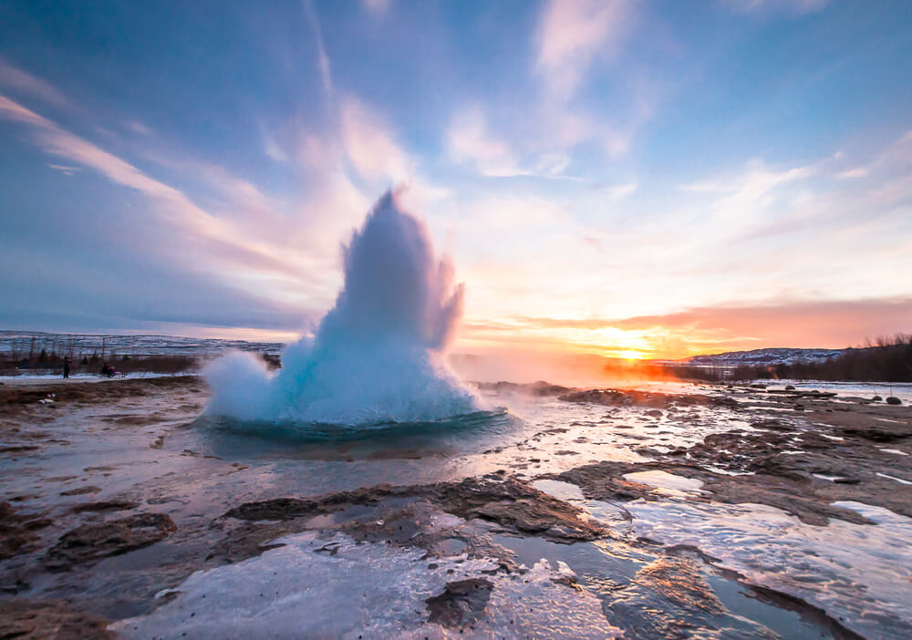 Géiser Strokkur en Islandia