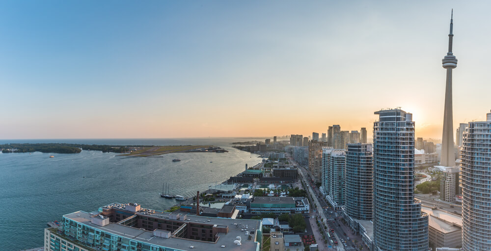 Vista de Harbour Front en Toronto
