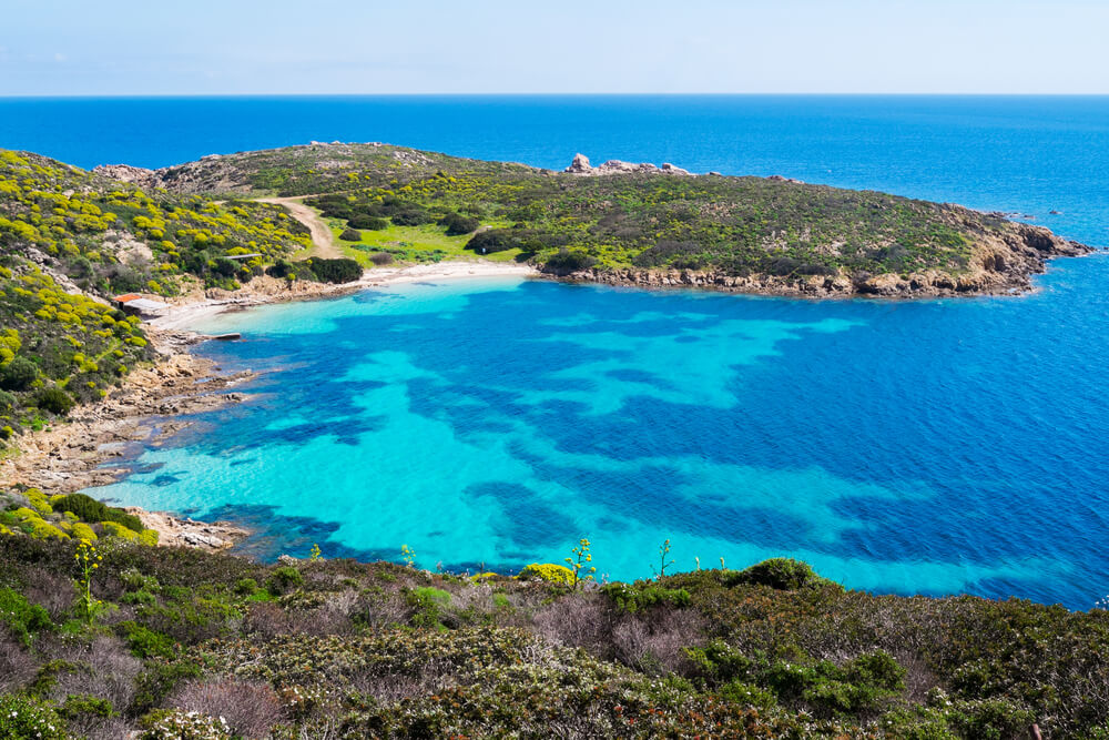 Vista de la Isla Asinara