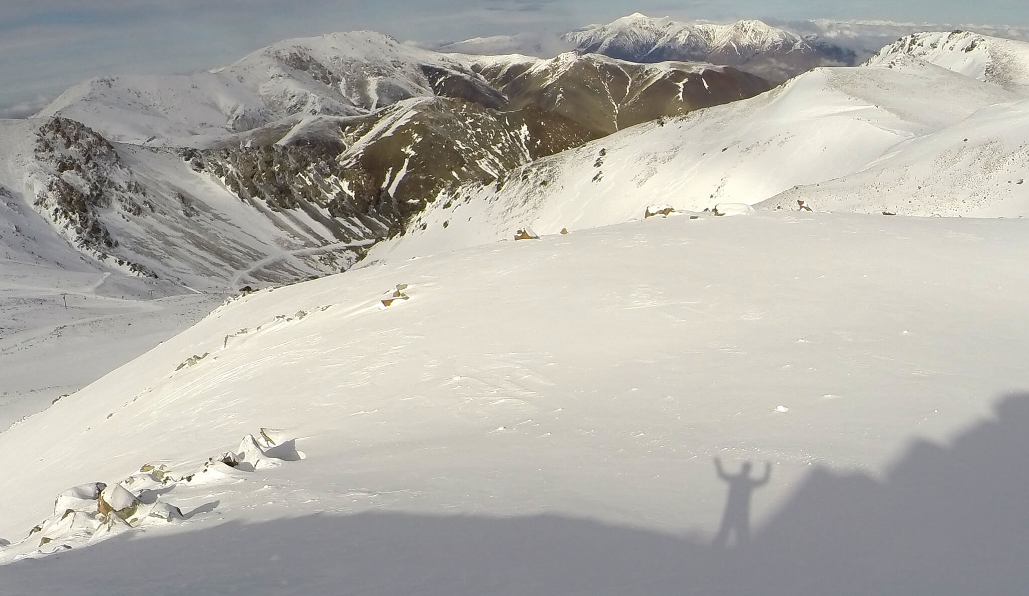 Cerro de La Hoya con nieve
