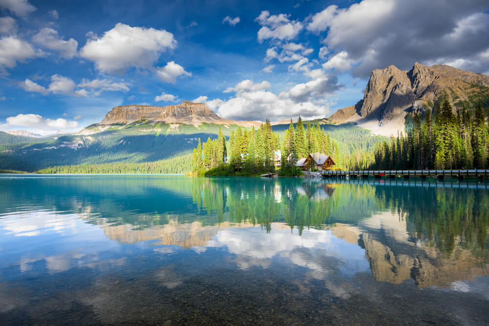 Lago Emerald en el Parque Nacional Banff
