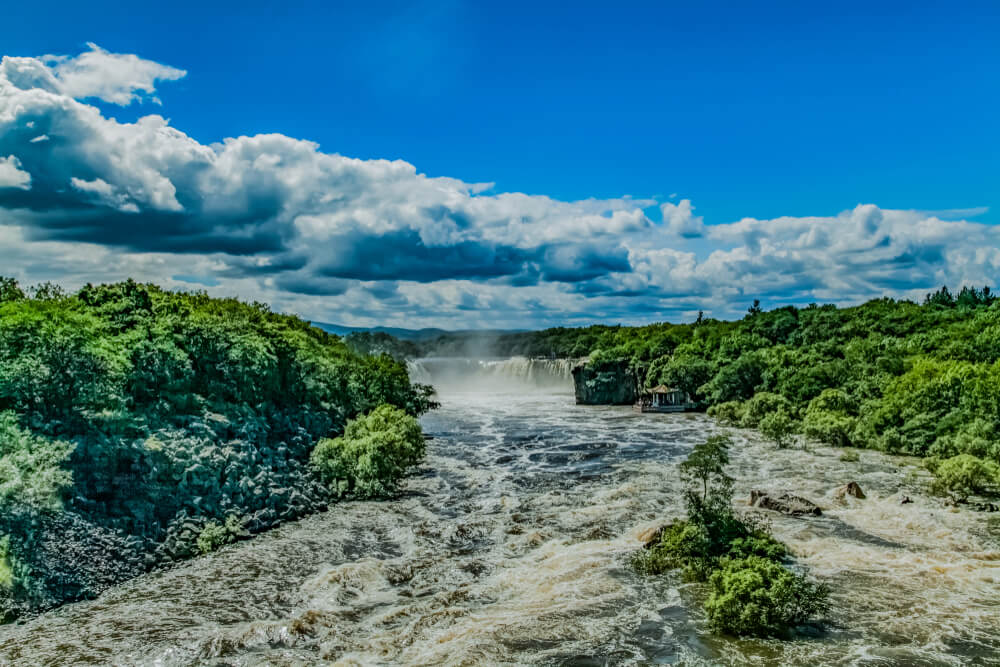 Vista del lago Jingpo