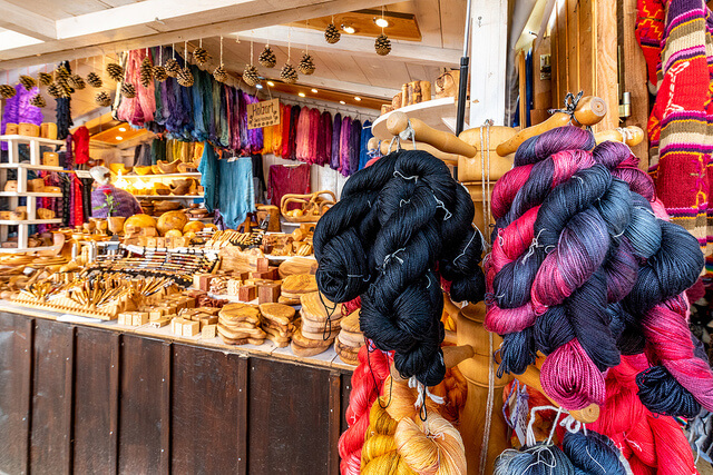 Puesto en un mercadillo