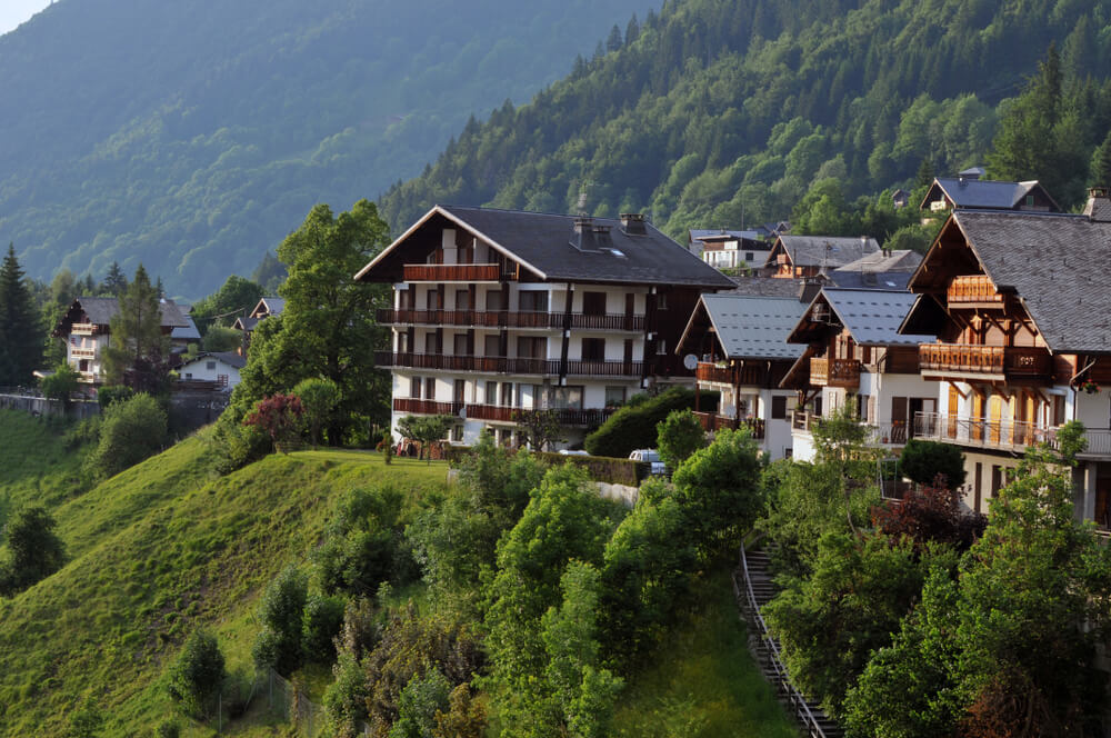 Vista del pueblo de Morzine