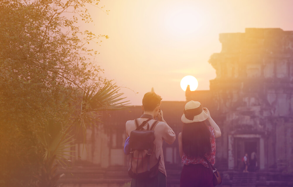 Pareja al atardecer